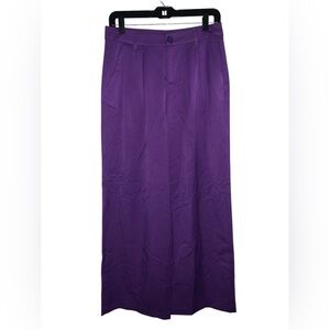 NWT H&M Purple High Rise‎ Wide Leg Dress Pants Size 6